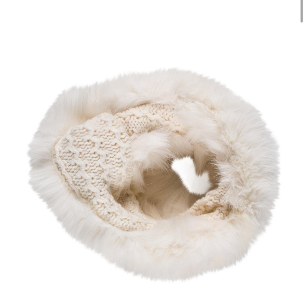 Loro piana cashmere fur scarf